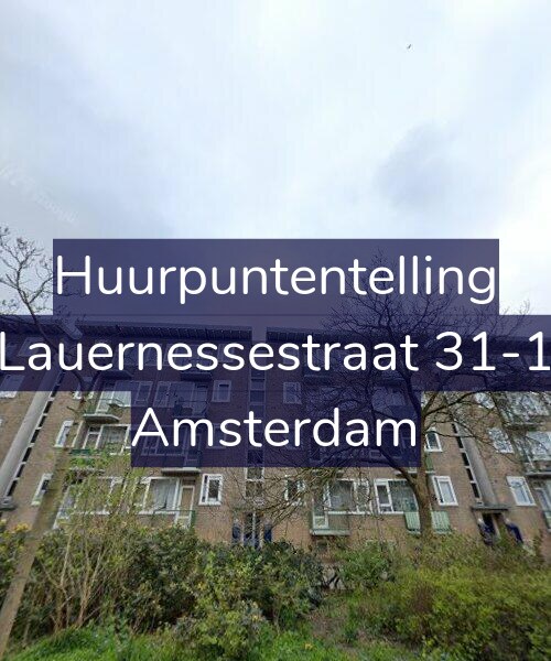 Foto gevel Huurpuntentelling voor Lauernessestraat 31-1, Amsterdam