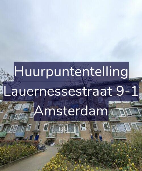 Foto gevel Huurpuntentelling voor Lauernessestraat 9-1, Amsterdam