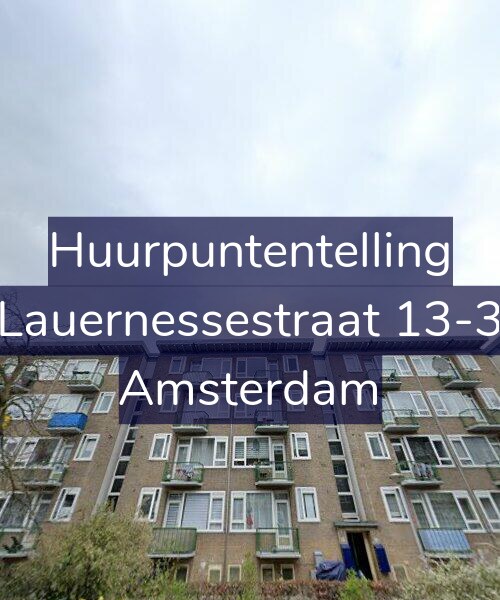 Foto gevel Huurpuntentelling voor Lauernessestraat 13-3, Amsterdam
