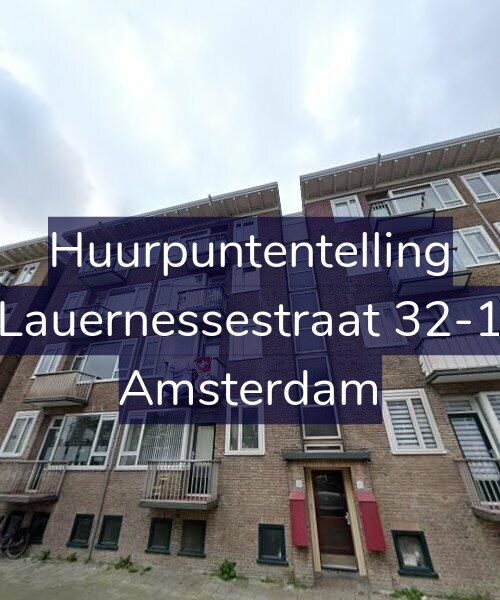 Foto gevel Huurpuntentelling voor Lauernessestraat 32-1, Amsterdam