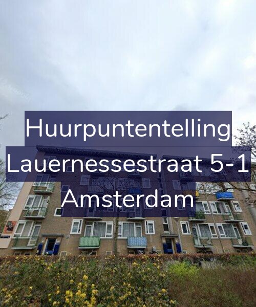 Foto gevel Huurpuntentelling voor Lauernessestraat 5-1, Amsterdam