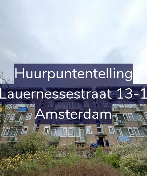 Foto gevel Huurpuntentelling voor Lauernessestraat 13-1, Amsterdam