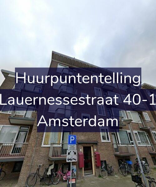 Foto gevel Huurpuntentelling voor Lauernessestraat 40-1, Amsterdam