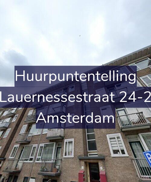 Foto gevel Huurpuntentelling voor Lauernessestraat 24-2, Amsterdam