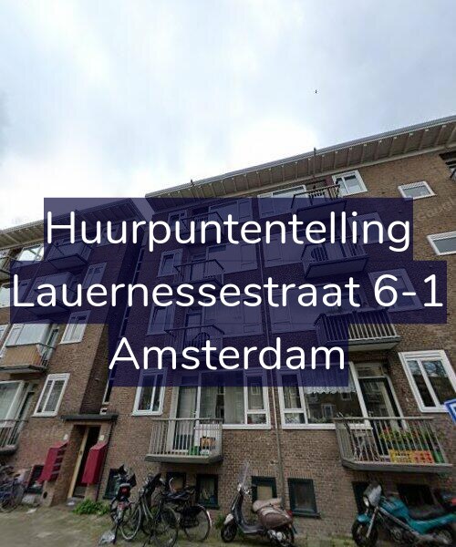 Foto gevel Huurpuntentelling voor Lauernessestraat 6-1, Amsterdam