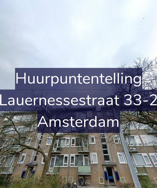 Foto gevel Huurpuntentelling voor Lauernessestraat 33-2, Amsterdam