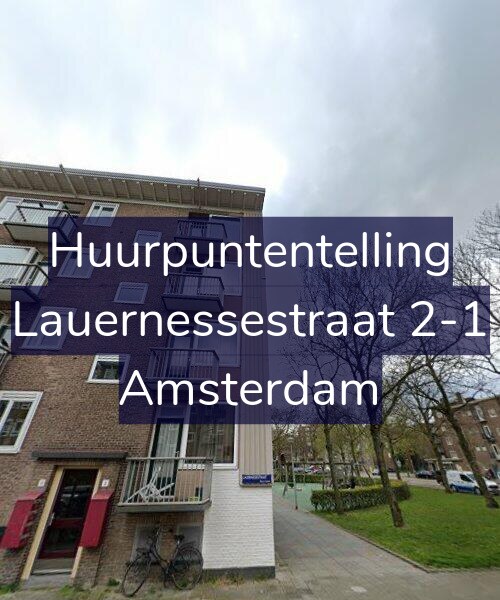 Foto gevel Huurpuntentelling voor Lauernessestraat 2-1, Amsterdam