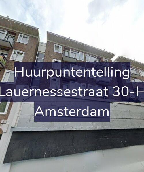 Foto gevel Huurpuntentelling voor Lauernessestraat 30-H, Amsterdam