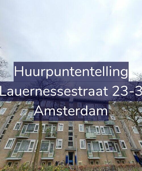 Foto gevel Huurpuntentelling voor Lauernessestraat 23-3, Amsterdam