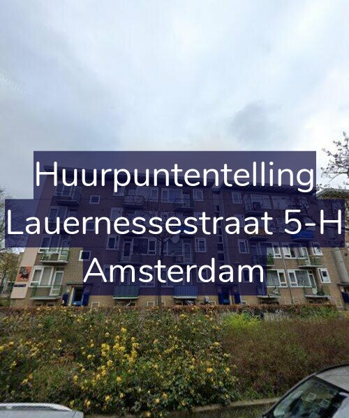 Foto gevel Huurpuntentelling voor Lauernessestraat 5-H, Amsterdam