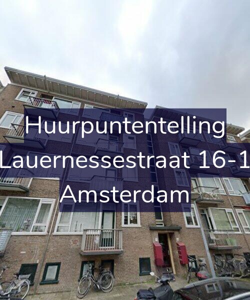 Foto gevel Huurpuntentelling voor Lauernessestraat 16-1, Amsterdam