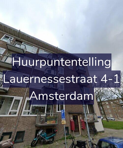 Foto gevel Huurpuntentelling voor Lauernessestraat 4-1, Amsterdam