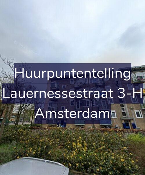 Foto gevel Huurpuntentelling voor Lauernessestraat 3-H, Amsterdam