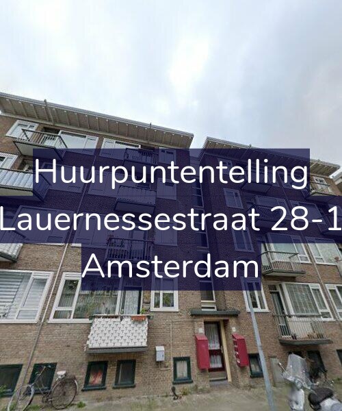 Foto gevel Huurpuntentelling voor Lauernessestraat 28-1, Amsterdam