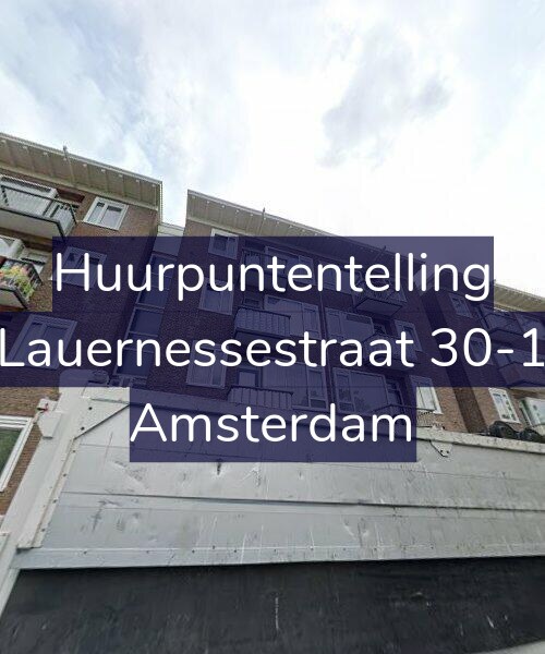 Foto gevel Huurpuntentelling voor Lauernessestraat 30-1, Amsterdam