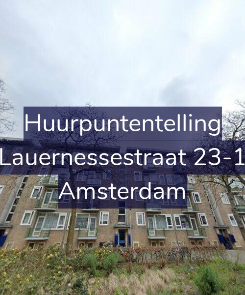 Foto gevel Huurpuntentelling voor Lauernessestraat 23-1, Amsterdam