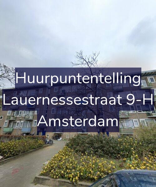 Foto gevel Huurpuntentelling voor Lauernessestraat 9-H, Amsterdam