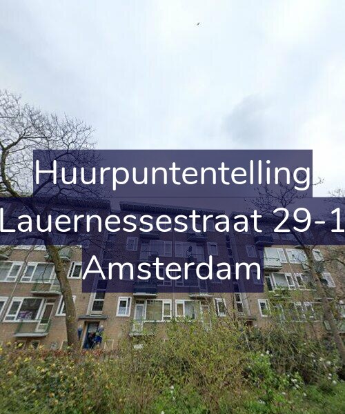 Foto gevel Huurpuntentelling voor Lauernessestraat 29-1, Amsterdam