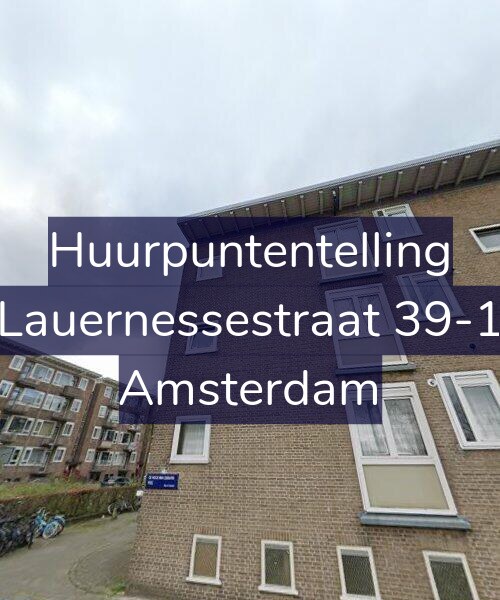 Foto gevel Huurpuntentelling voor Lauernessestraat 39-1, Amsterdam