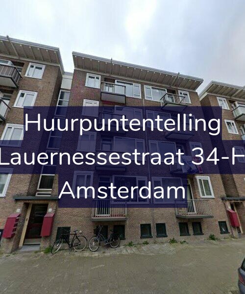 Foto gevel Huurpuntentelling voor Lauernessestraat 34-H, Amsterdam