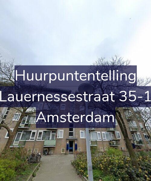 Foto gevel Huurpuntentelling voor Lauernessestraat 35-1, Amsterdam