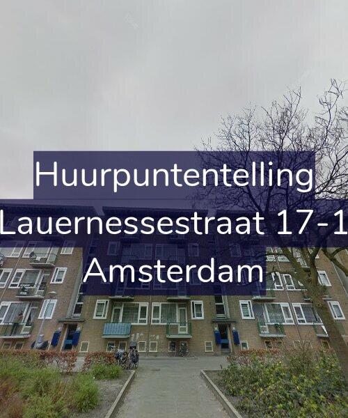 Foto gevel Huurpuntentelling voor Lauernessestraat 17-1, Amsterdam