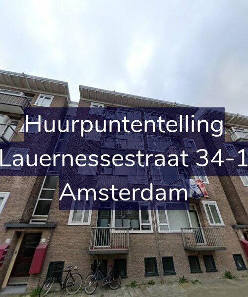 Foto gevel Huurpuntentelling voor Lauernessestraat 34-1, Amsterdam