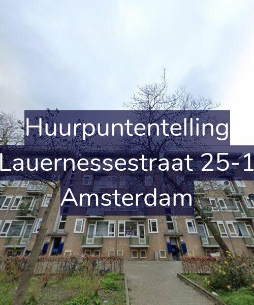Foto gevel Huurpuntentelling voor Lauernessestraat 25-1, Amsterdam