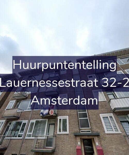 Foto gevel Huurpuntentelling voor Lauernessestraat 32-2, Amsterdam