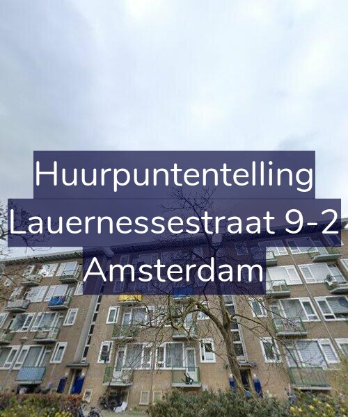 Foto gevel Huurpuntentelling voor Lauernessestraat 9-2, Amsterdam