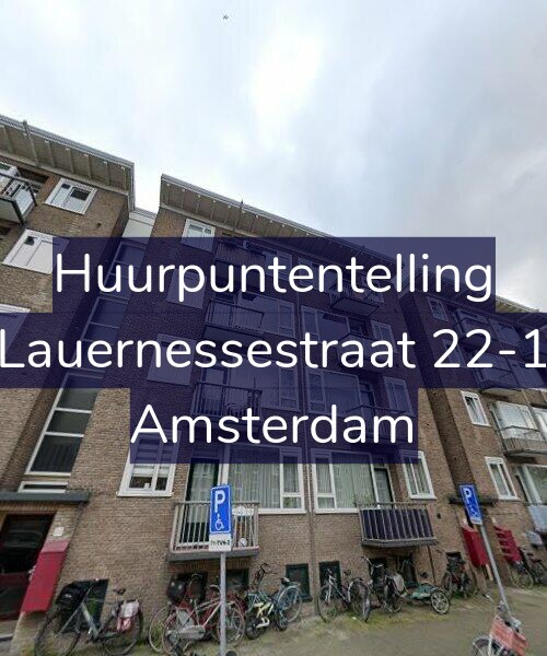 Foto gevel Huurpuntentelling voor Lauernessestraat 22-1, Amsterdam
