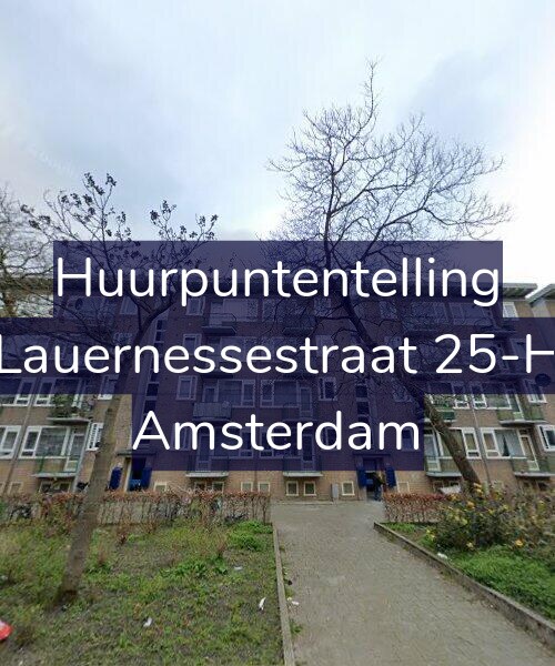Foto gevel Huurpuntentelling voor Lauernessestraat 25-H, Amsterdam