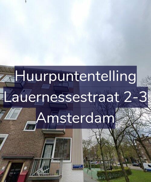 Foto gevel Huurpuntentelling voor Lauernessestraat 2-3, Amsterdam