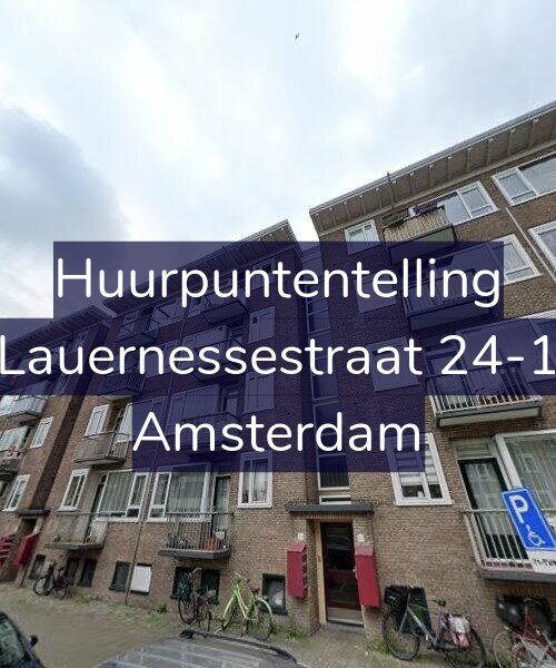 Foto gevel Huurpuntentelling voor Lauernessestraat 24-1, Amsterdam