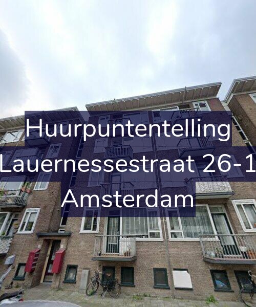 Foto gevel Huurpuntentelling voor Lauernessestraat 26-1, Amsterdam