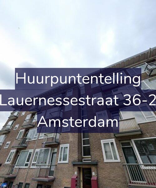 Foto gevel Huurpuntentelling voor Lauernessestraat 36-2, Amsterdam