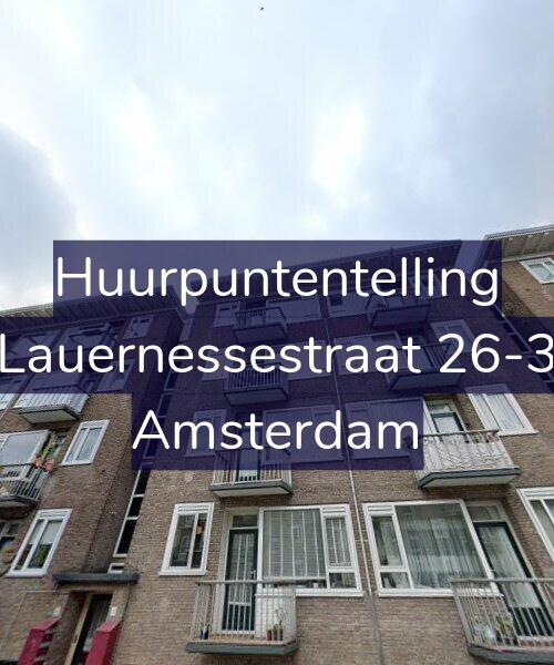 Foto gevel Huurpuntentelling voor Lauernessestraat 26-3, Amsterdam