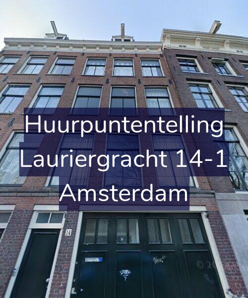 Foto gevel Huurpuntentelling voor Lauriergracht 14-1, Amsterdam
