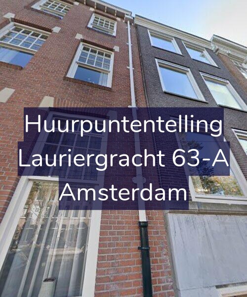 Foto gevel Huurpuntentelling voor Lauriergracht 63-A, Amsterdam