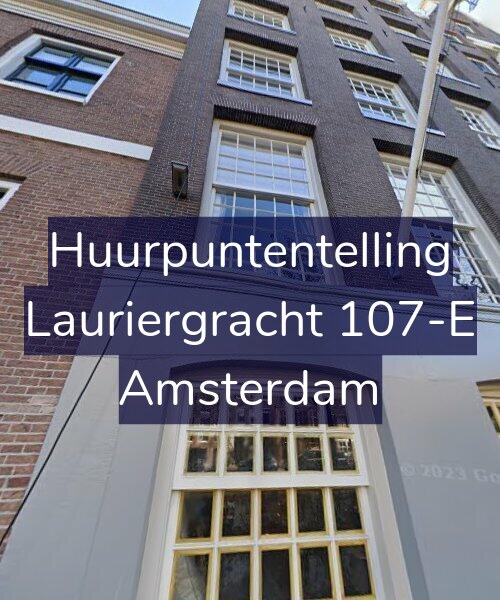 Foto gevel Huurpuntentelling voor Lauriergracht 107-E, Amsterdam