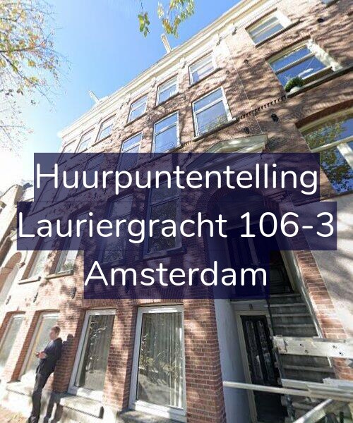Foto gevel Huurpuntentelling voor Lauriergracht 106-3, Amsterdam