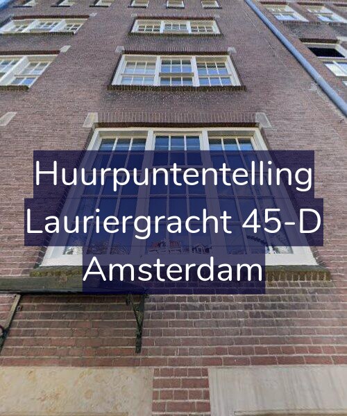 Foto gevel Huurpuntentelling voor Lauriergracht 45-D, Amsterdam