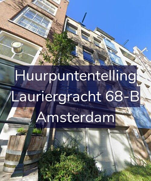 Foto gevel Huurpuntentelling voor Lauriergracht 68-B, Amsterdam