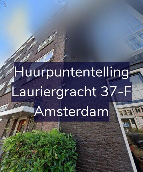 Foto gevel Huurpuntentelling voor Lauriergracht 37-F, Amsterdam