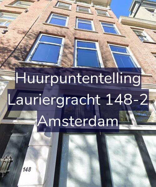 Foto gevel Huurpuntentelling voor Lauriergracht 148-2, Amsterdam
