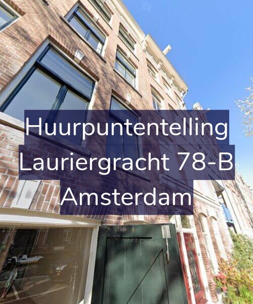 Foto gevel Huurpuntentelling voor Lauriergracht 78-B, Amsterdam