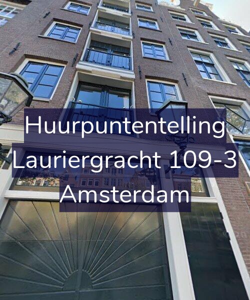 Foto gevel Huurpuntentelling voor Lauriergracht 109-3, Amsterdam