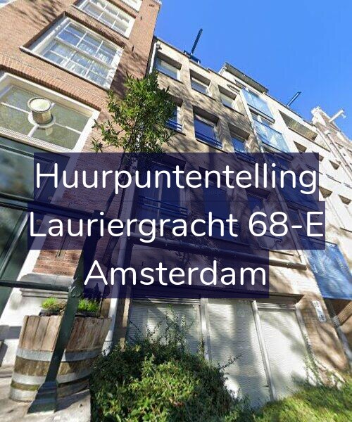 Foto gevel Huurpuntentelling voor Lauriergracht 68-E, Amsterdam