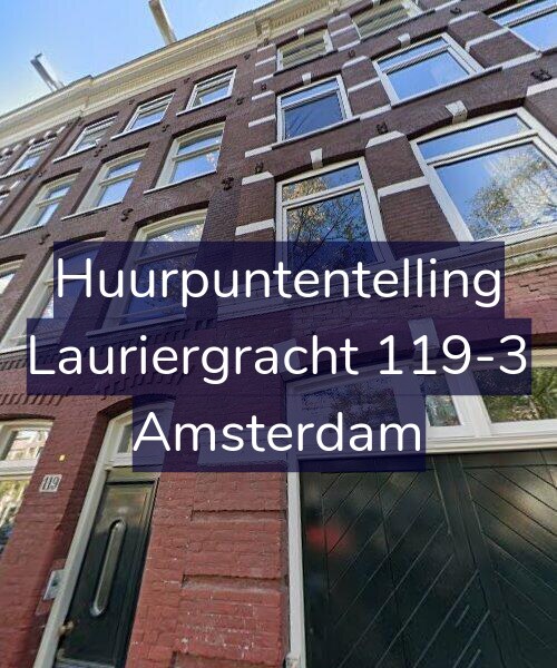 Foto gevel Huurpuntentelling voor Lauriergracht 119-3, Amsterdam