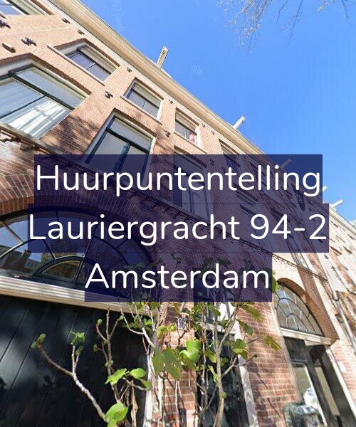 Foto gevel Huurpuntentelling voor Lauriergracht 94-2, Amsterdam